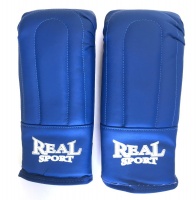 Перчатки тренировочные REALSPORT M, синий